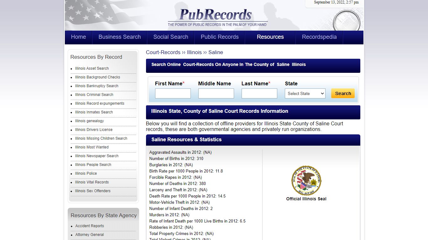 Saline County, Illinois Court Records